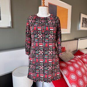 # Chloe Floral Festive Mini Dress Flowy Colorful Sz 38 or SMALL  - S2366